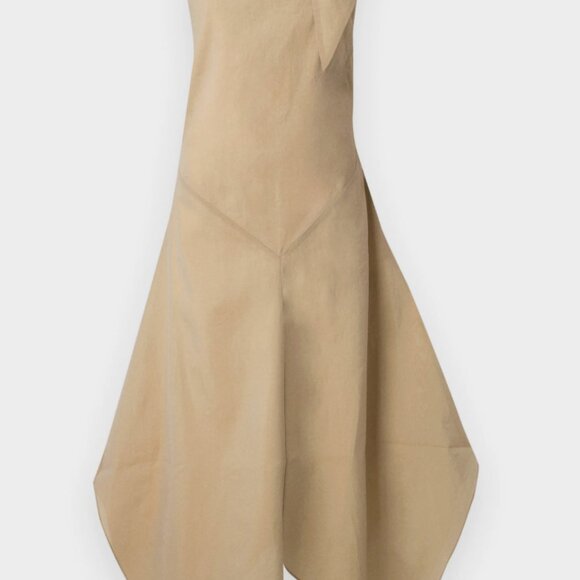 NEW NWT Rodebjer Spring Crinkled Dress Color: Tannin (XL) - Picture 5 of 9